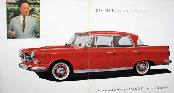Borgward Airswing P 100 Modelprogram 1960 Carbrochure (8265)